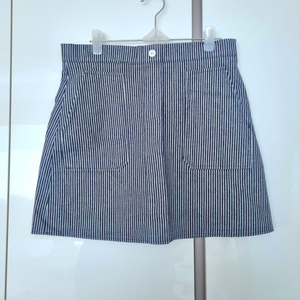 블루 스트라이프 스커트