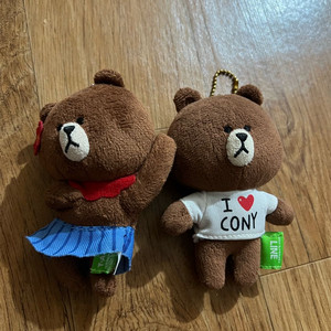 라인프렌즈 브라운 인형키링 일본한정판