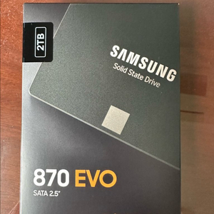 삼성 정품 870 EVO 2TB 미개봉 새상품