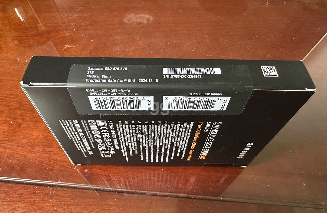 삼성 정품 870 EVO 2TB 미개봉 새상품--1