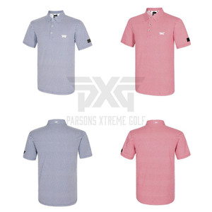 PXG 골프 남성 엘라핏 도트패턴 반팔 카라티