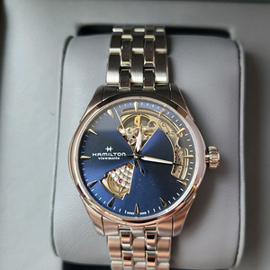 해밀턴 재즈마스터 오픈하트 청판 36mm 신형 오토매틱