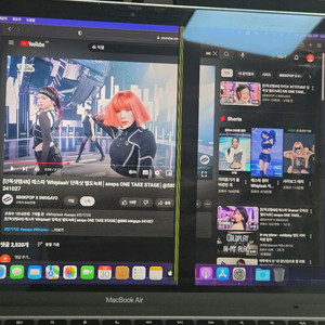 맥북에어 m1 a2337 고장품 상판 lcd