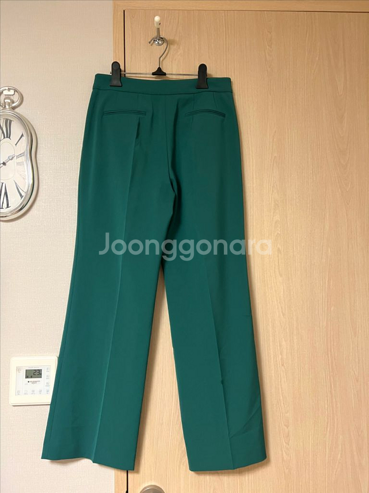 한섬 시스템 그린 슬랙스 초록 팬츠 바지 정장 오피스룩--2