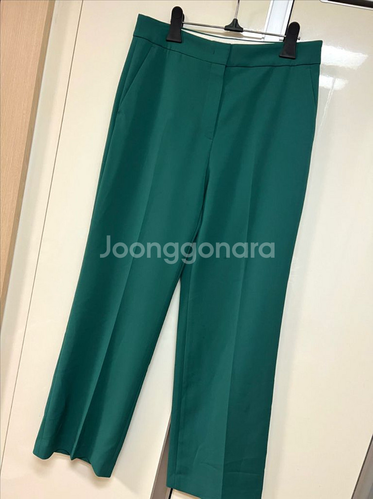 한섬 시스템 그린 슬랙스 초록 팬츠 바지 정장 오피스룩--0