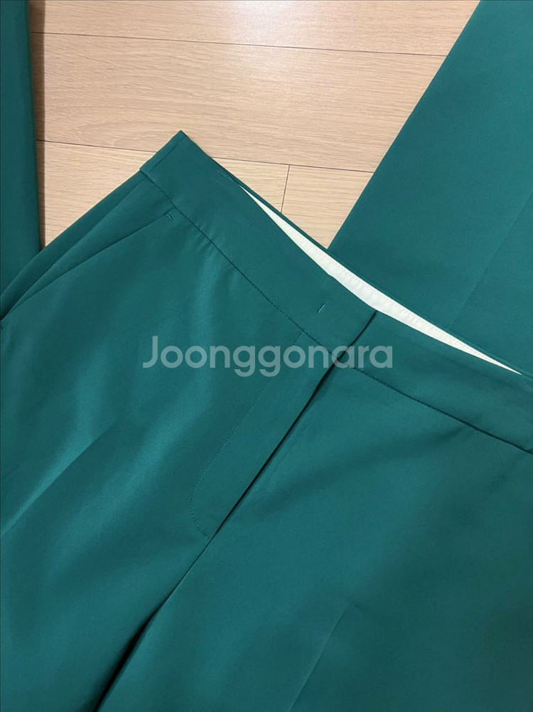 한섬 시스템 그린 슬랙스 초록 팬츠 바지 정장 오피스룩--4