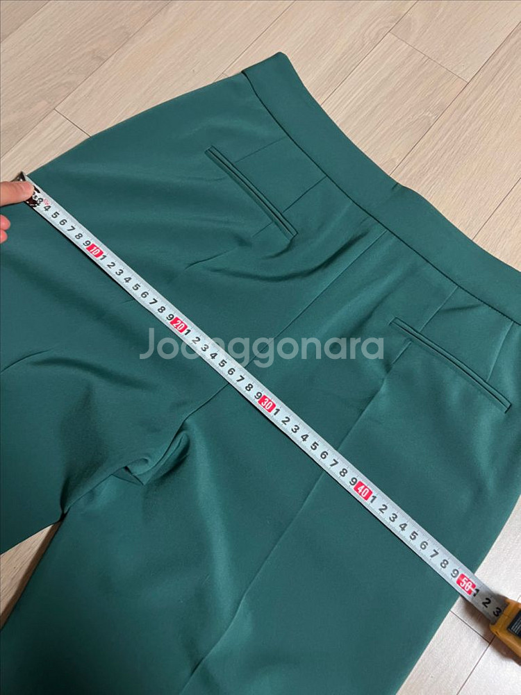 한섬 시스템 그린 슬랙스 초록 팬츠 바지 정장 오피스룩--7