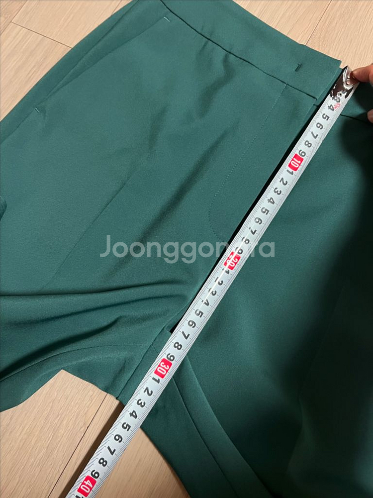 한섬 시스템 그린 슬랙스 초록 팬츠 바지 정장 오피스룩--6