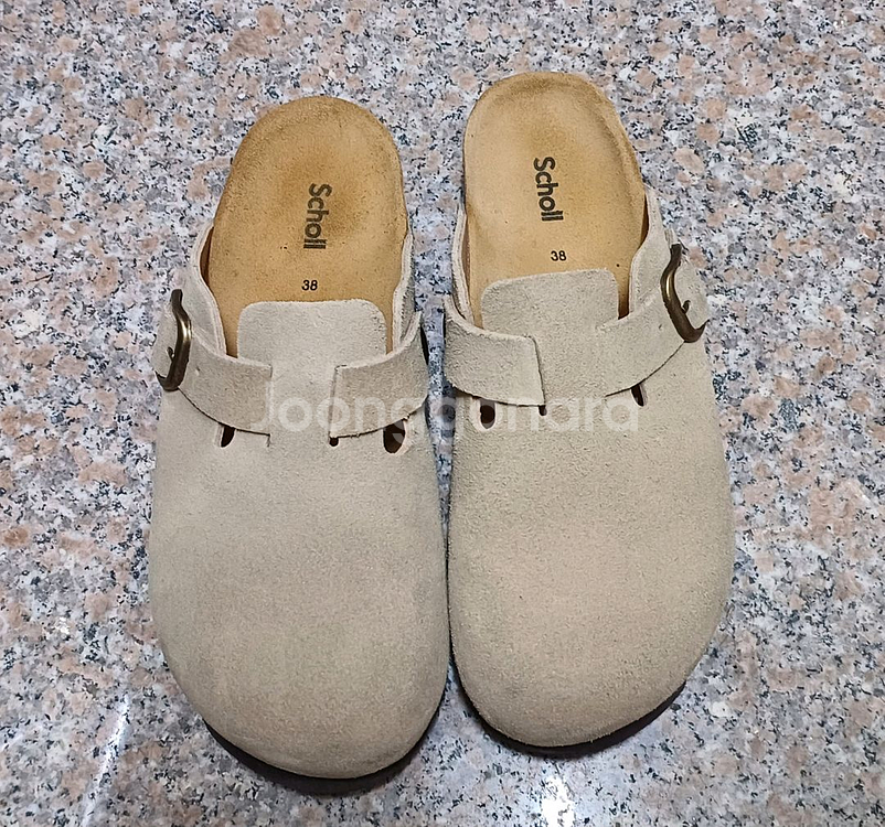 SCHOLL 숄 코르크 크로그 샌들 240 베이지--1