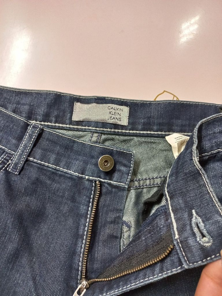 32)켈빈클라인 진 워싱청바지 일자청바지--4