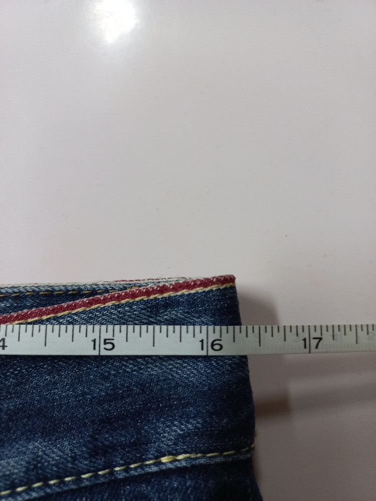 32)디스퀘어드2 하키스틱 트위스트진 워싱 찢청 명품--8