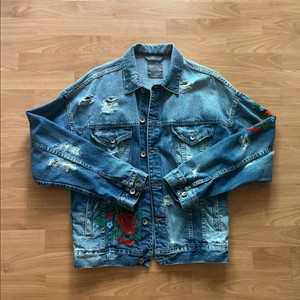 자라 남자 데님 자켓 M 95 남성 청 아우터 zara