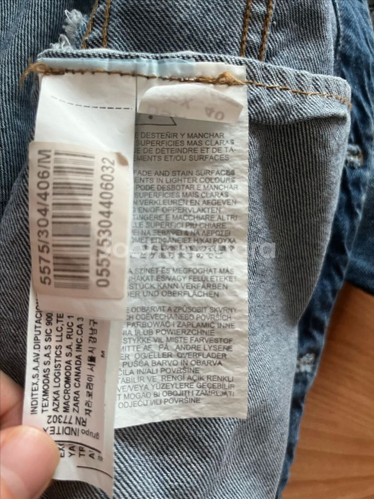 자라 남자 데님 자켓 M 95 남성 청 아우터 zara--4