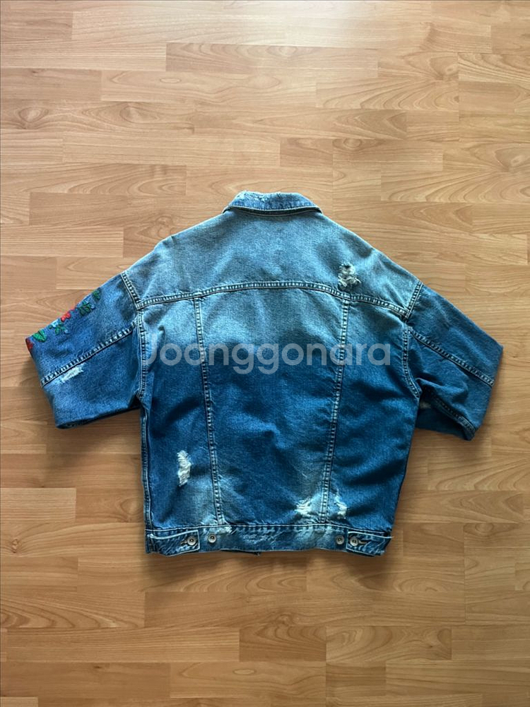 자라 남자 데님 자켓 M 95 남성 청 아우터 zara--3