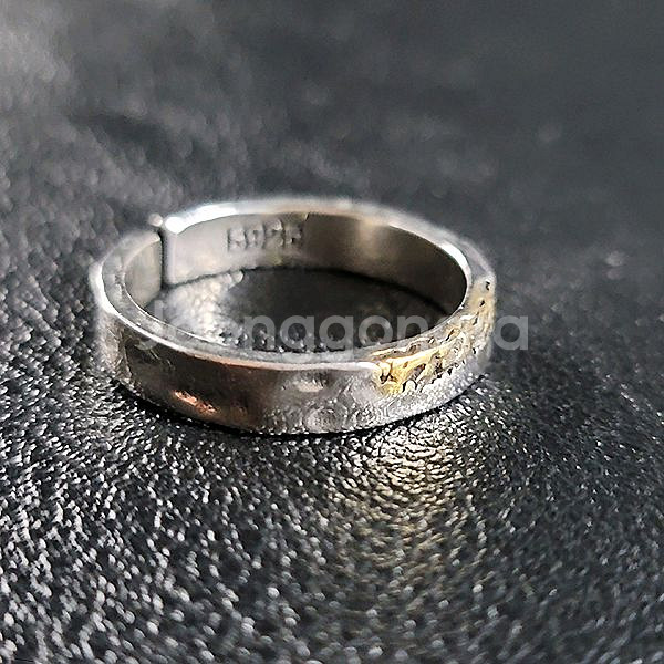 Enpu 실버 남자 엔틱 빈티지 선물 소품 반지--2