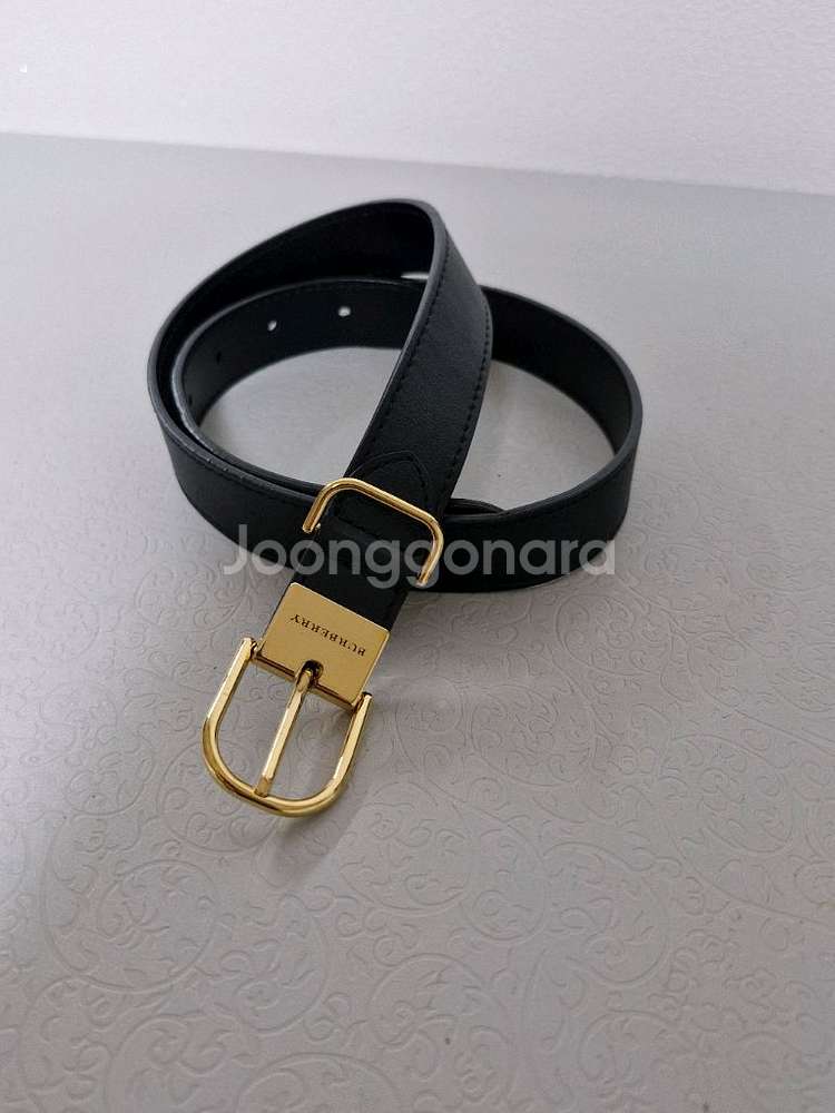 버버리 여성 엠보 가죽벨트 정품--0
