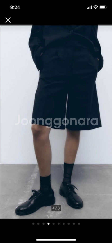 (새상품)자라 리미티드에디션 울 버뮤다팬츠--3