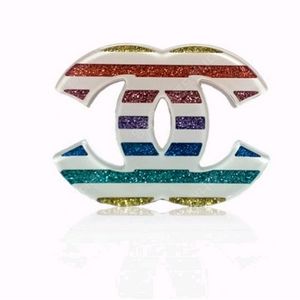 샤넬부러치 Chanel Rain Bow Brooch