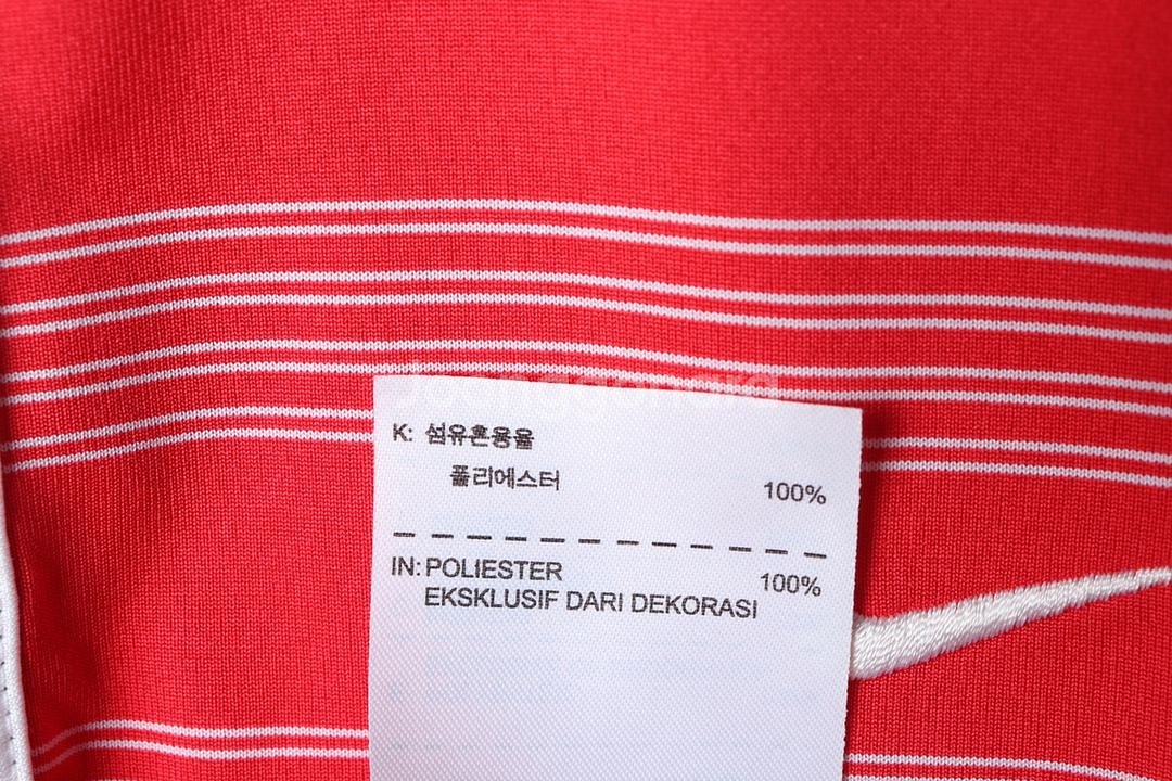 (M) 나이키 반팔 카라 티셔츠 골프 스트라이프 레드--4