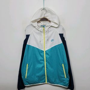 (XL) 나이키 바람막이 점퍼 배색 윈드스토퍼 후드자켓