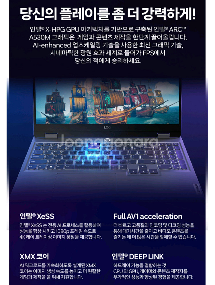 미개봉 레노버 LOQ 15IAX9I 노트북 WIN11--2