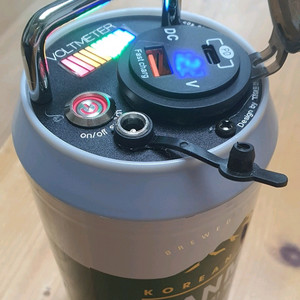 캠핑 갬성 맥주캔 파워뱅크 맥뱅(12.6V 12A)