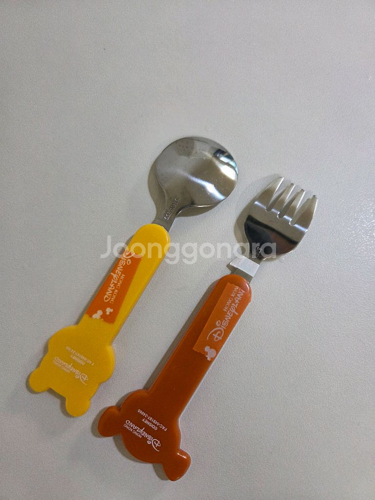 홍콩 디즈니핸드 곰돌이 푸 타이거 스푼 포크 세트 유아--1
