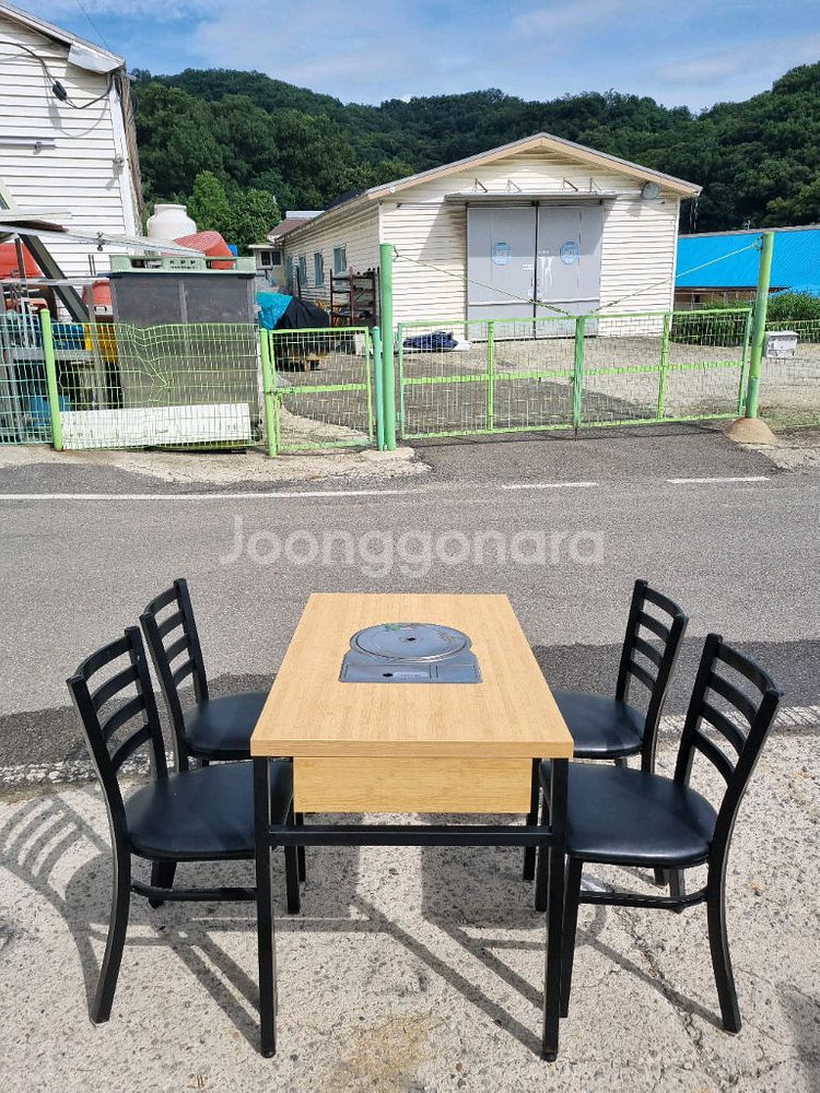 4인 식당 부르스타 테이블의자세트--0