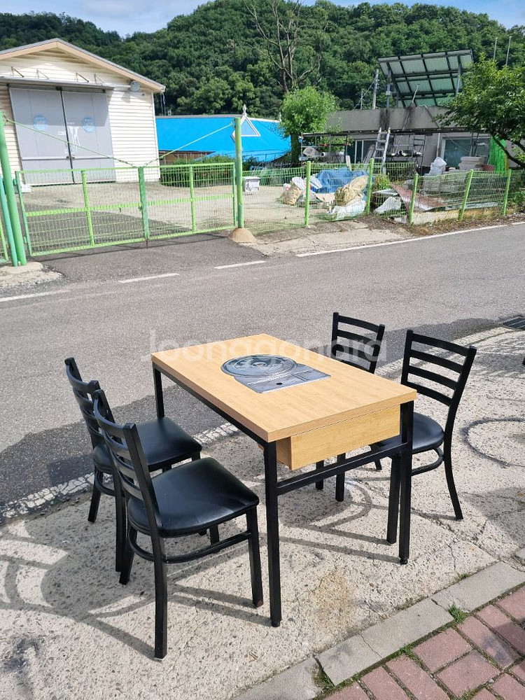4인 식당 부르스타 테이블의자세트--2