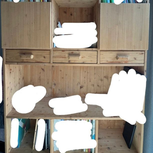 대형 편백나무 책장