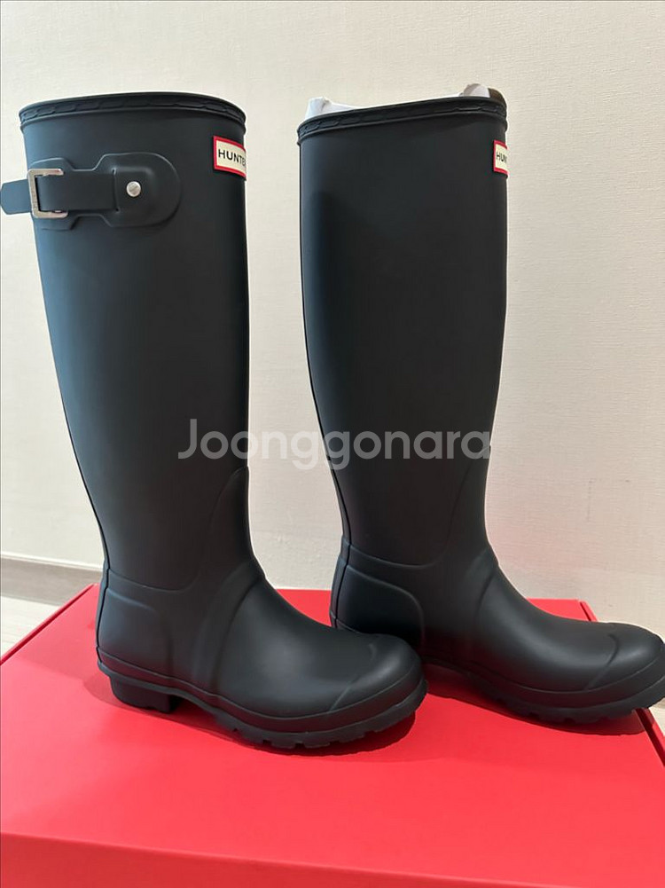 헌터 톨 레인부츠 블랙 230(uk4)--2