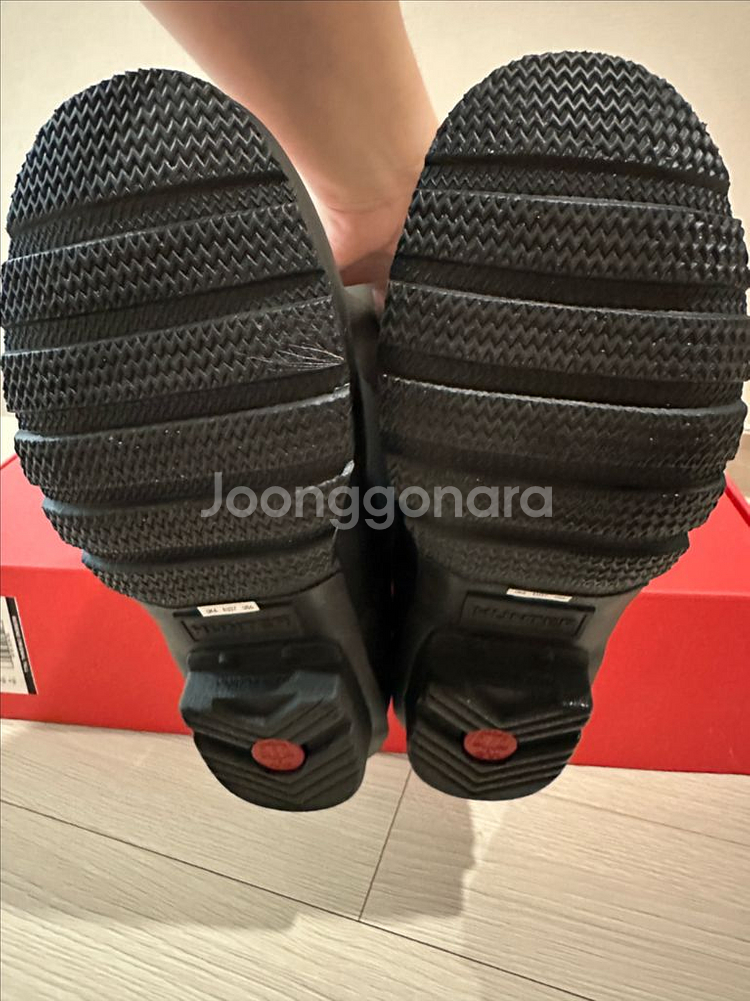 헌터 톨 레인부츠 블랙 230(uk4)--3