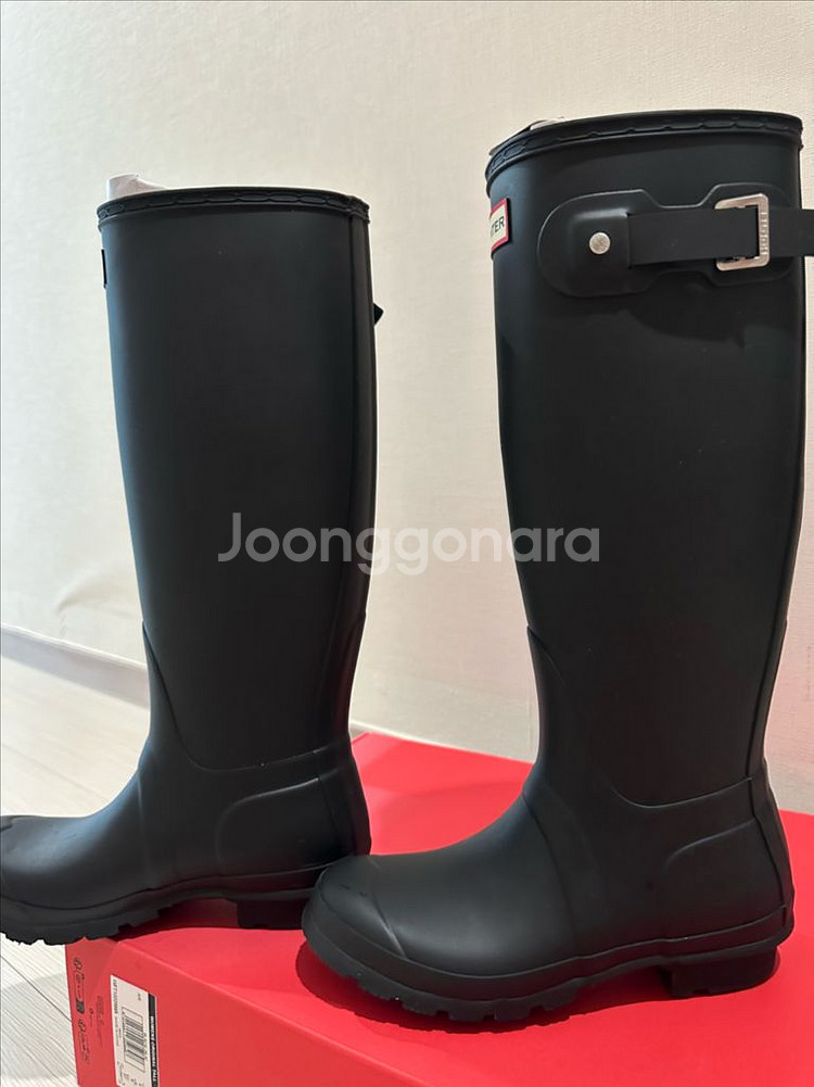 헌터 톨 레인부츠 블랙 230(uk4)--1