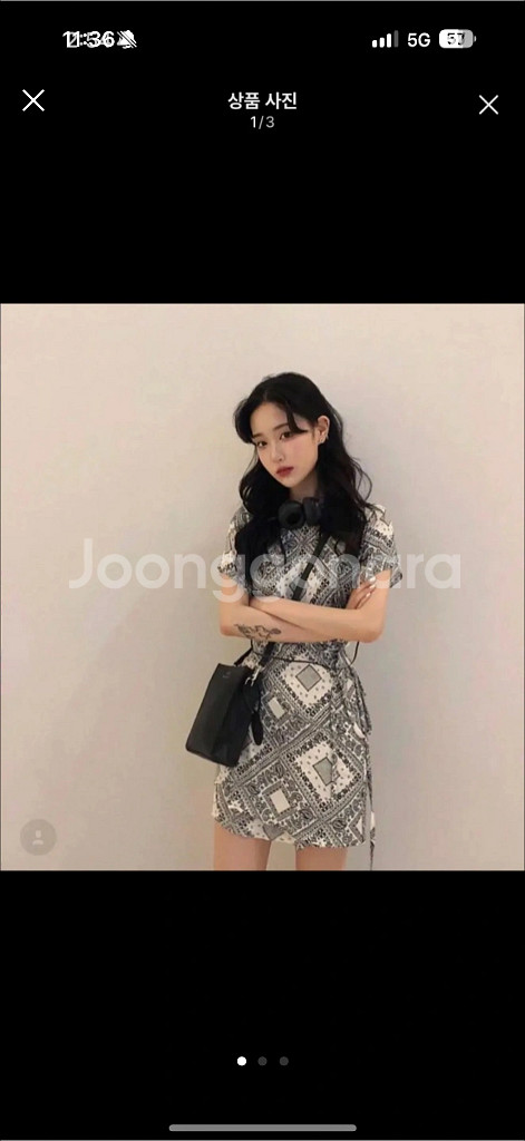 새상품) 스푸닝서울 글로니 페이즐리 원피스--0