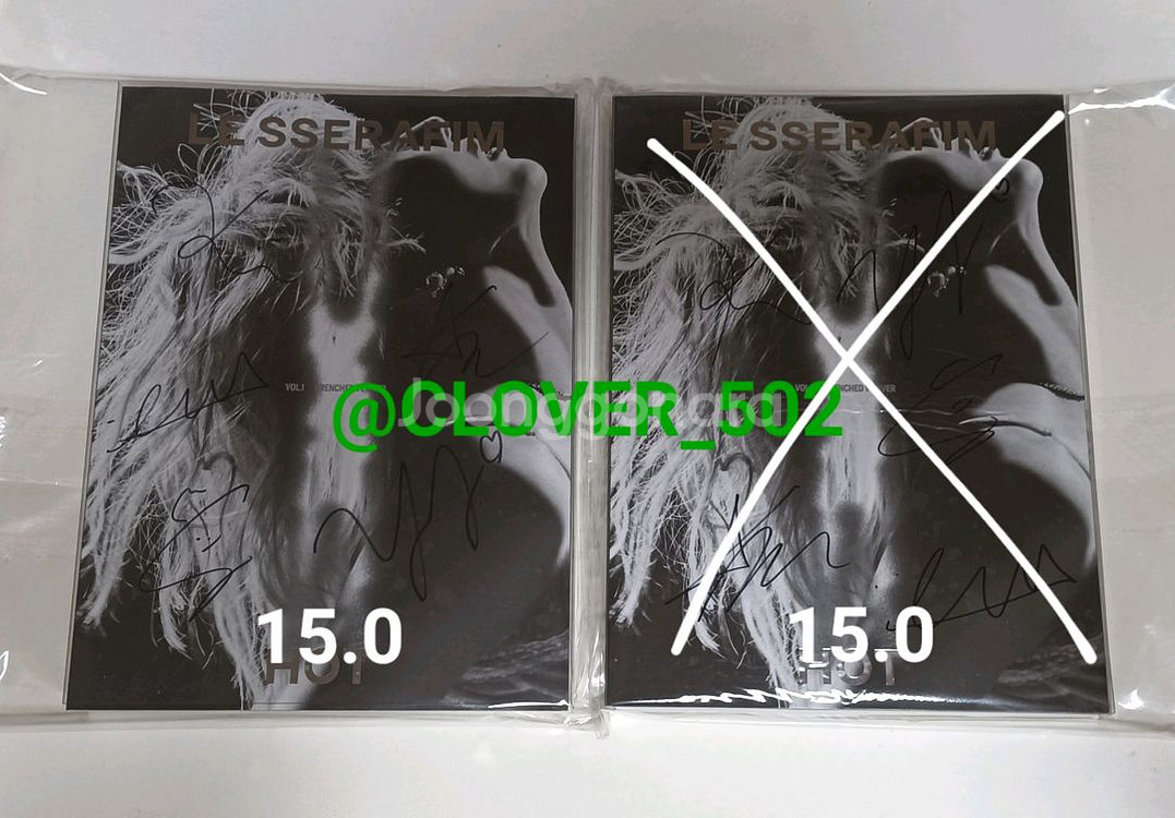 르세라핌 친필 싸인 비매 앨범 (사인 음반 CD 굿즈)--0