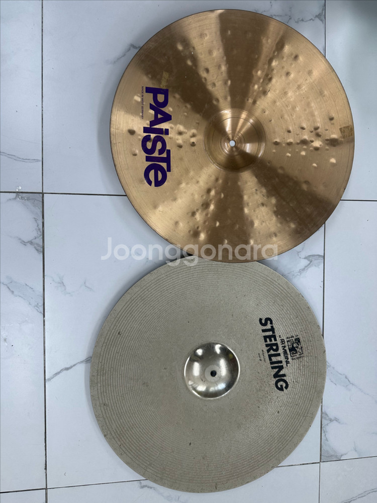 독일제 20인치 파워 심벌 2종 팝니다--1