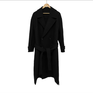 [50] 준지 22fw 핸드메이드 맥시 더블 코트 블랙