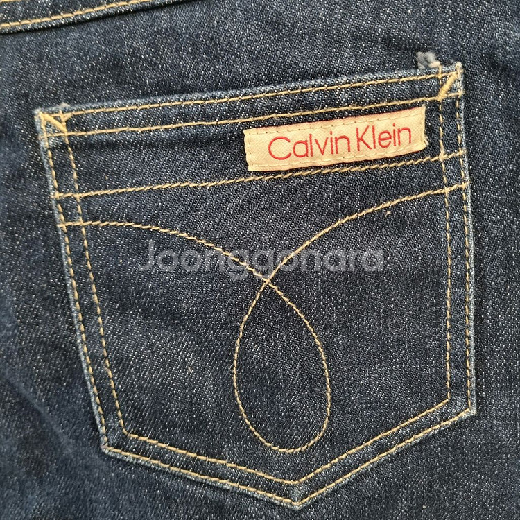 CALVIN KLEIN 캘빈클라인 데님 스커트 청치마--2
