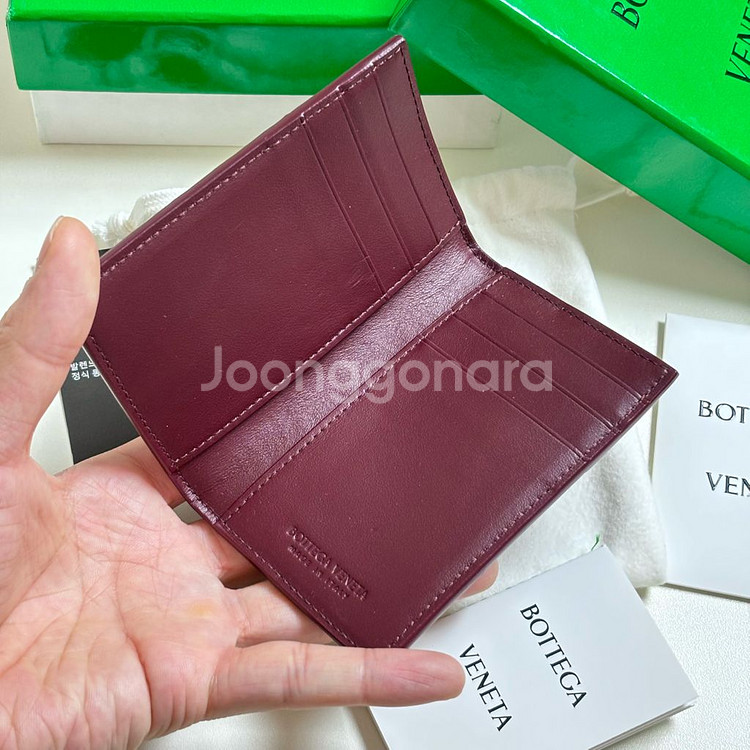 [S급/정품] 보테가베네타 인트레치아토 플랩 카드지갑--5