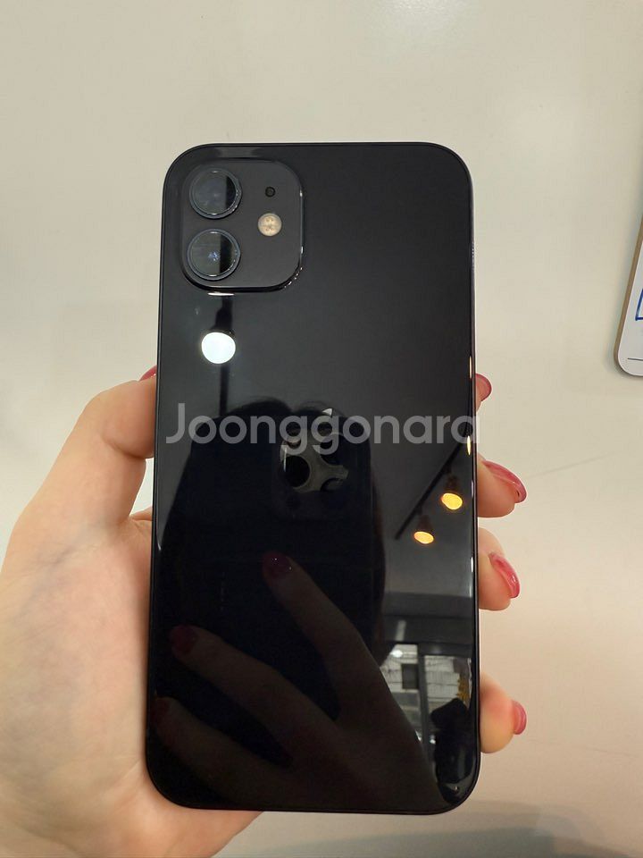 A급외관)아이폰12 블랙 128GB/73% Y779--5