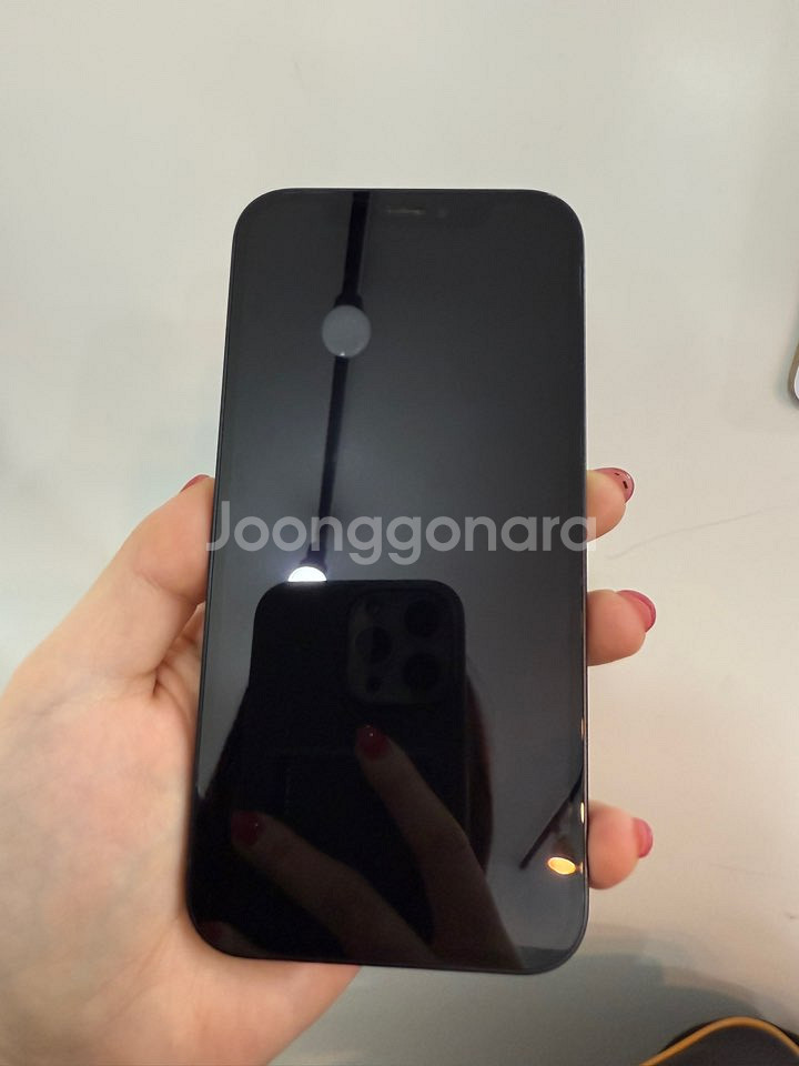 A급외관)아이폰12 블랙 128GB/73% Y779--4