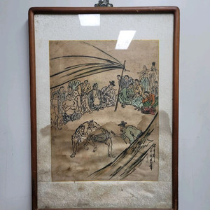풍속화 씨름 그림