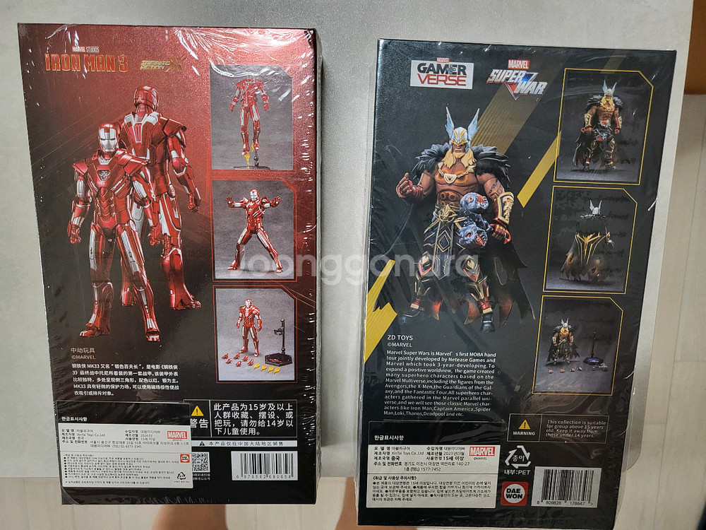 ZD Toys 토르, 아이언맨 피규어 새상품--1