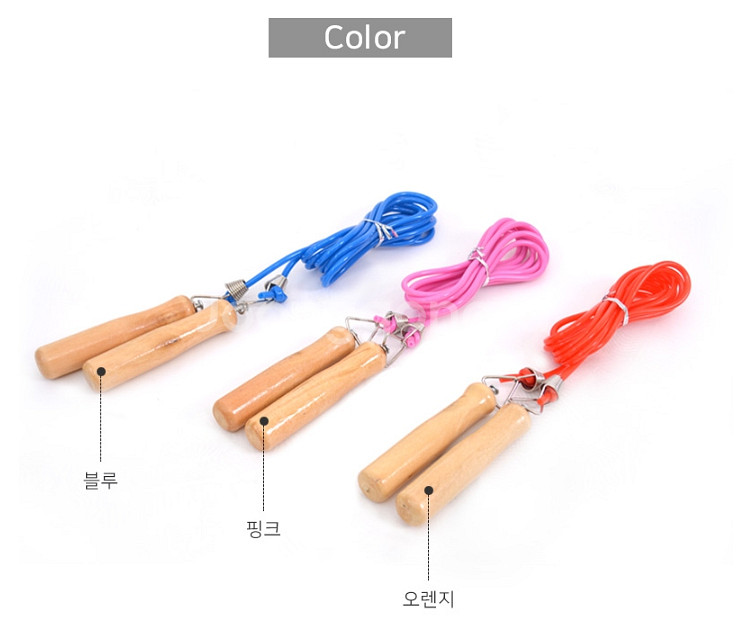 우드 손잡이 줄넘기 키크기 성장판 홈트 다이어트--6