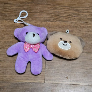 곰돌이 인형 키링 가방걸이 2가지 일괄 판매