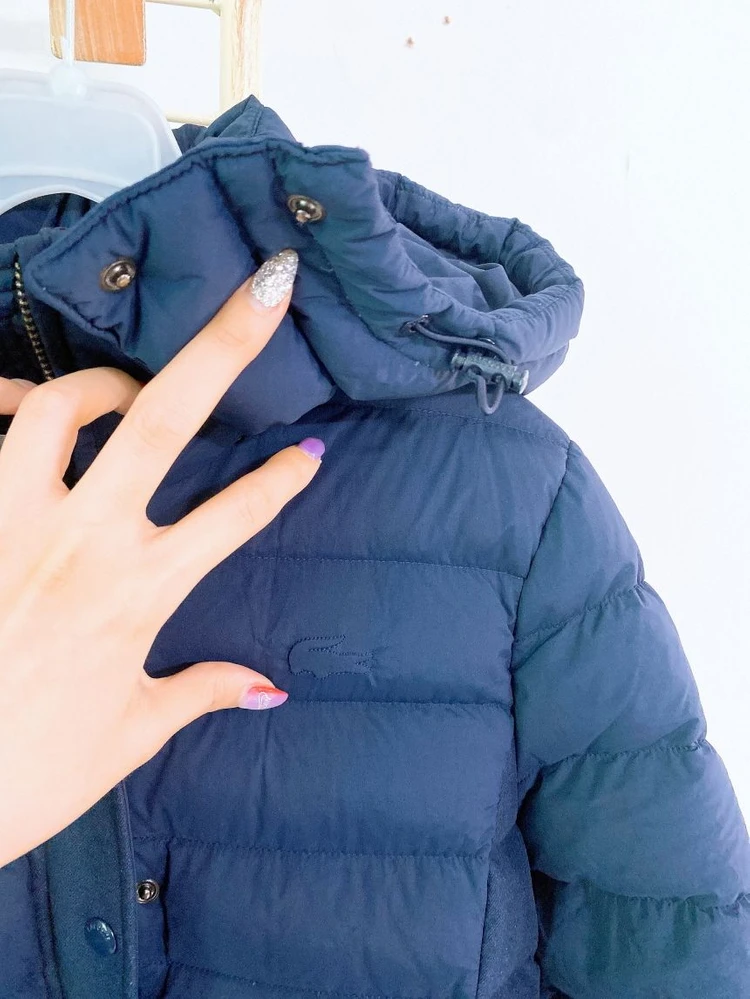 (여성34사이즈)라코스테거위털후드하프패딩 이미지