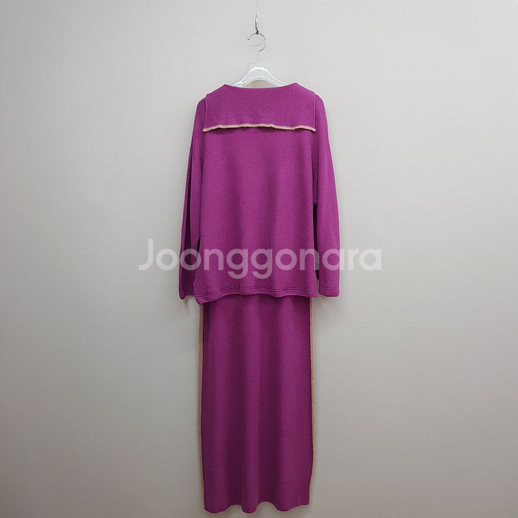 한섬 마인 세일러 니트랑 슬리브리스 롱원피스 F90--2