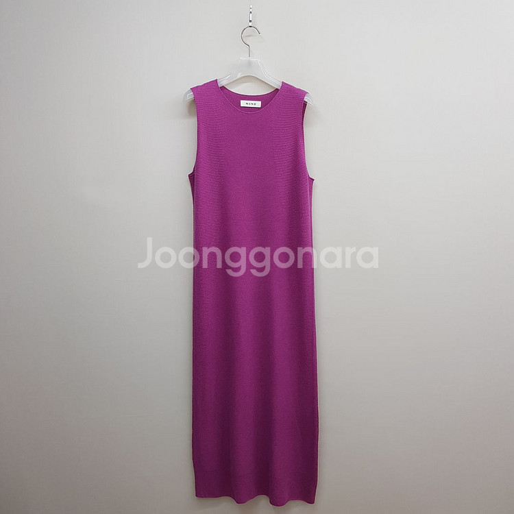 한섬 마인 세일러 니트랑 슬리브리스 롱원피스 F90--3