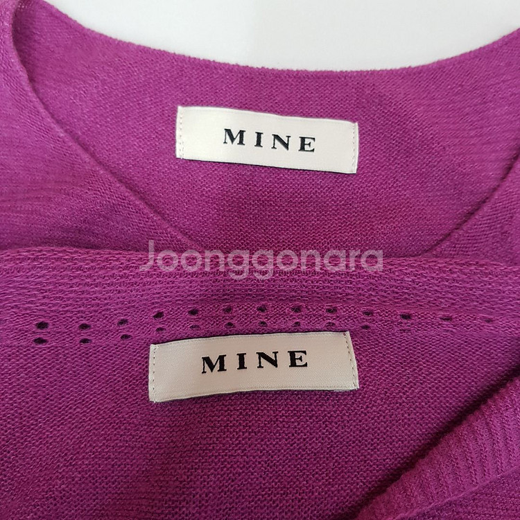 한섬 마인 세일러 니트랑 슬리브리스 롱원피스 F90--8