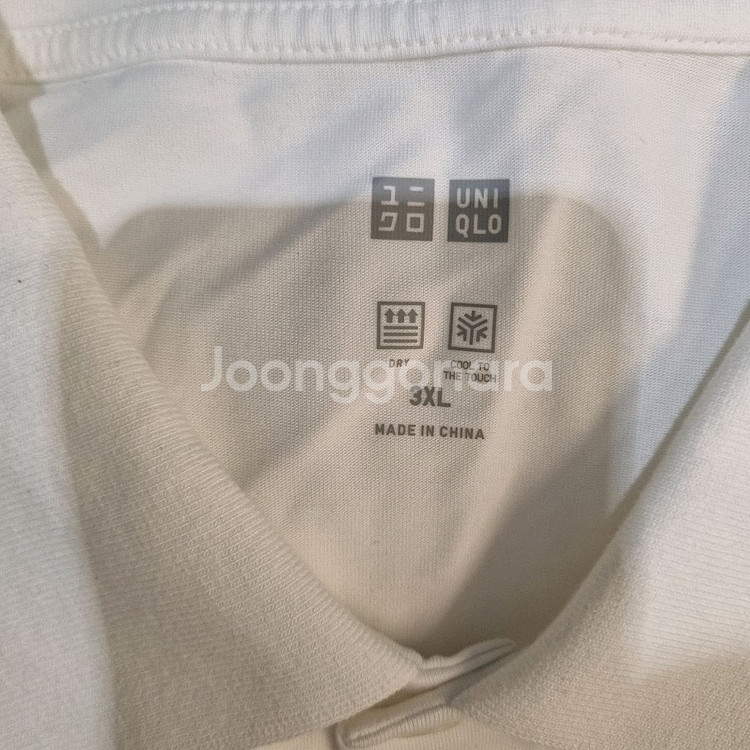 새상품 UNIQLO 유니클로 에어리즘 카라티 반팔티--2